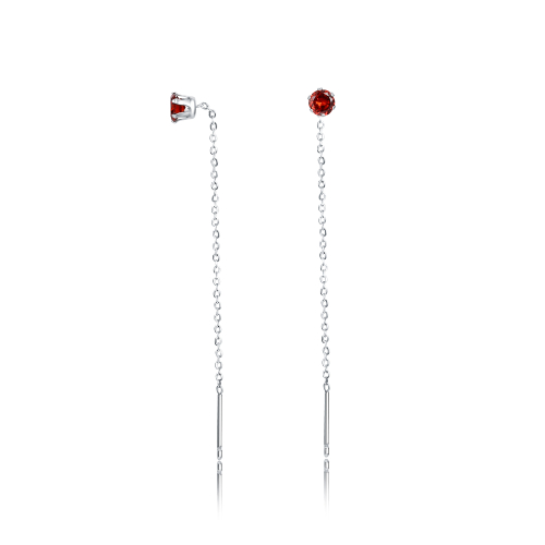 BRAND COLLEZIONE SUMMER SOUL Coppia di Orecchini Saliscendi Rosso