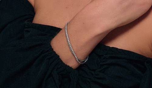 Brand Gioielli Collezione Crystal BRACCIALE DOPPIO TENNIS E SFERE - immagine 2