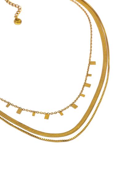 VESTOPAZZO ROMA COLLANA 3 CATENE MIX - immagine 3