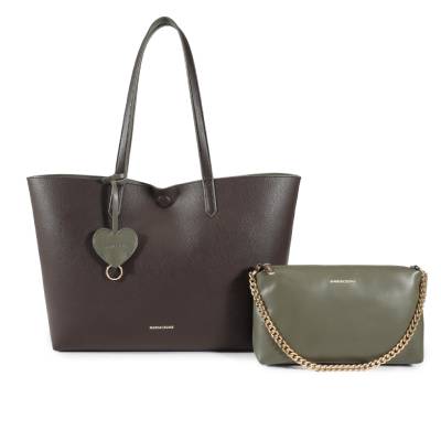 MARIACELINE MOOD SHOPPER BAG MC6906-1 COFFEE-GREEN