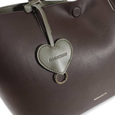 MARIACELINE MOOD SHOPPER BAG MC6906-1 COFFEE-GREEN - immagine 5