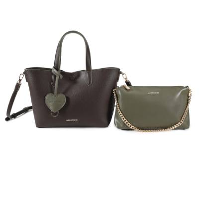 MARIACELINE MOOD HAND BAG MC6906-2 COFFEE-GREEN