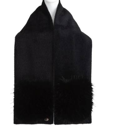 ALESSIA MASSIMO SCIARPA BLACK STYLESP9136