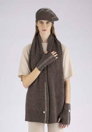 ALESSIA MASSIMO SCIARPA COFFEE STYLESP1424 - immagine 2